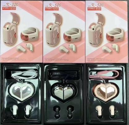 K-520 love ear buds stereo bass