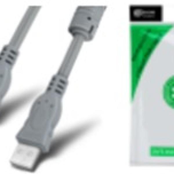 Gray 2.0 USB male to male cable
